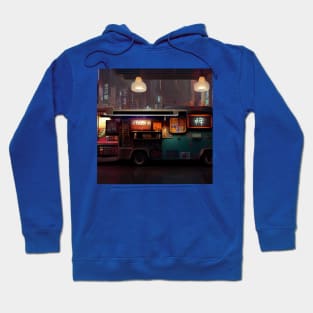 Cyberpunk Tokyo Ramen Food Truck Hoodie